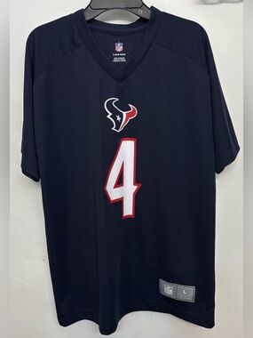 NFL Team Apparel Houston Texans #4 Deshaun Watson Jersey Kids Size L 14/16 NWOT